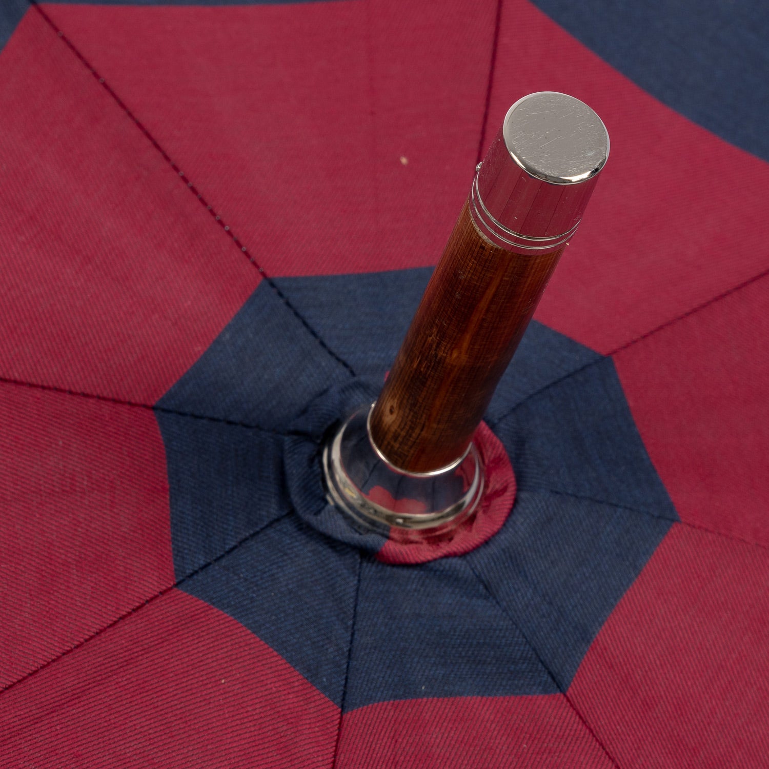 Francesco Maglia x MJ: Stick Umbrella "Doorman" with Solid Wood Frame and Oryx Horn Handle - purely handmade